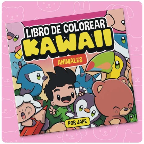 LIBRO DE COLOREAR KAWAII: ANIMALES
