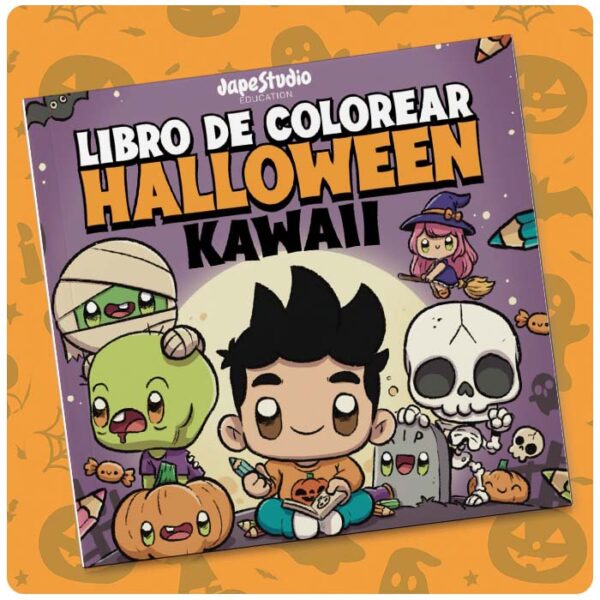 LIBRO DE COLOREAR HALLOWEEN KAWAII